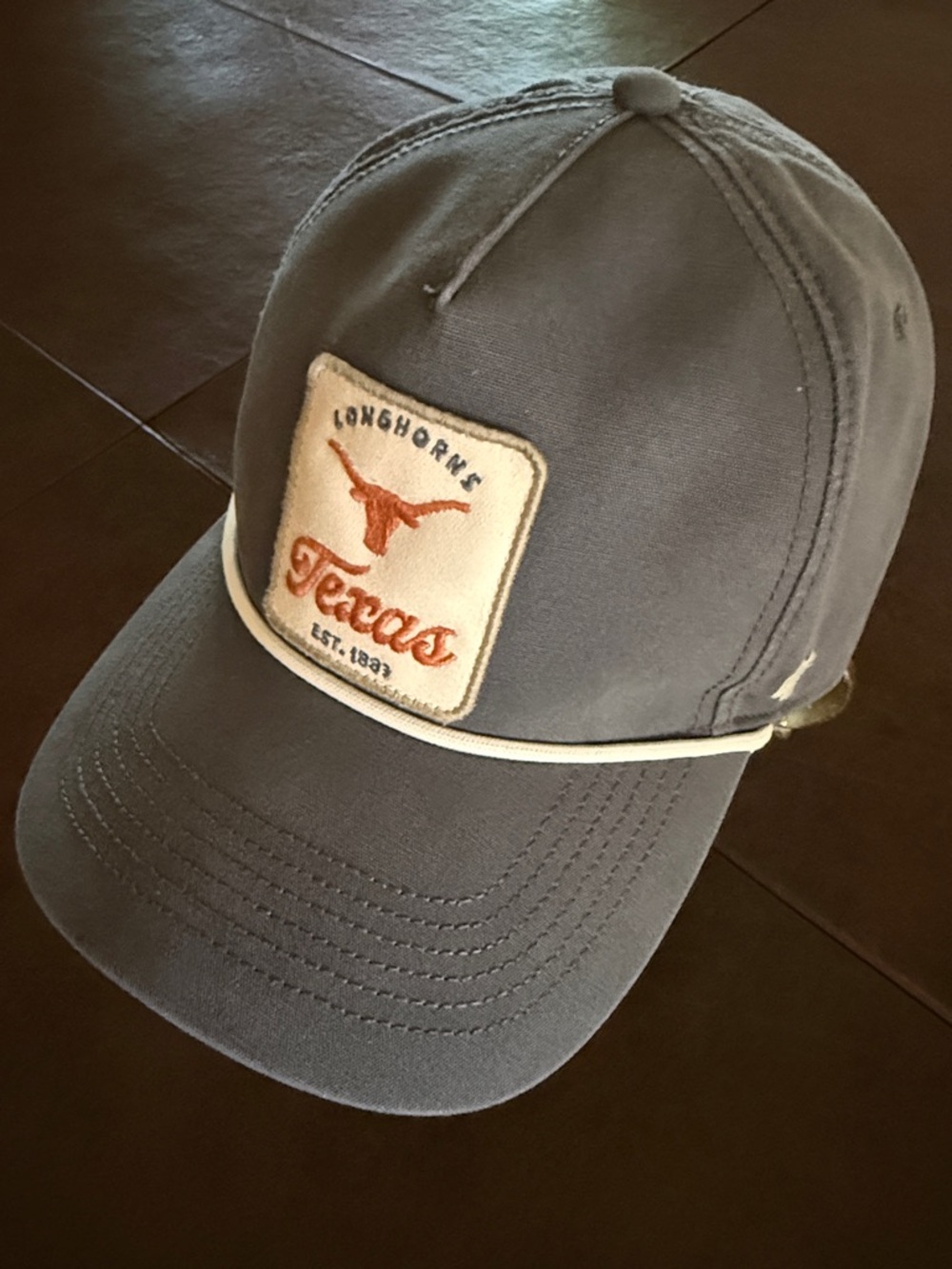 Men's '47 Charcoal Texas Longhorns Pitstop Hitch Rope Adjustable Hat